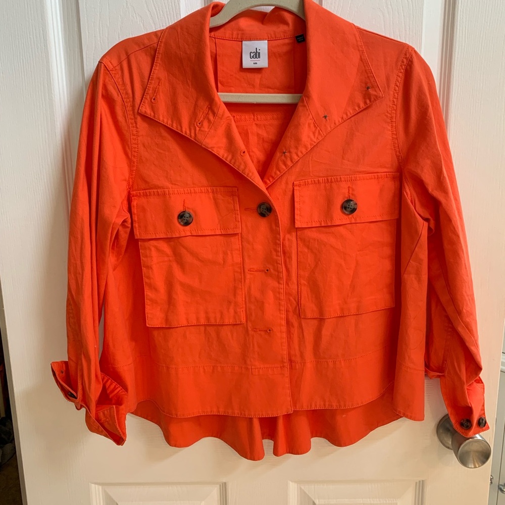 CABI orange spring jacket
